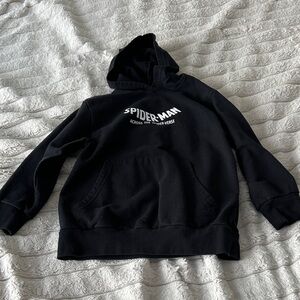 Spiderman spider-verse Black Pullover Hoodie youth size small